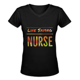 Life Saving Nurse V-neck Women's T