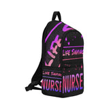 Pink & Purple Lifesaving Nurse Backpack