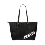 Jesus Loves Me Leather Tote Bag